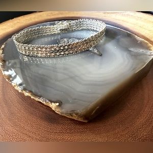 Italian Sterling silver woven bracelet